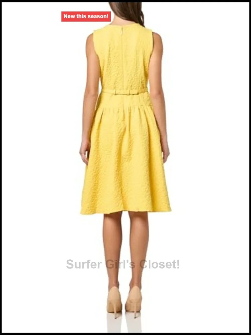 Sleeveless Crew Neck Floral Stretch Jacquard A-line Mini Dress